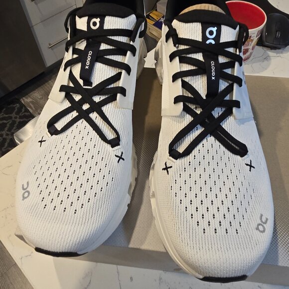 On Cloud X 4 Ivory Black Men's Athletic Shoes 3ME30040791 Size 13 Running Trail - Picture 5 of 11